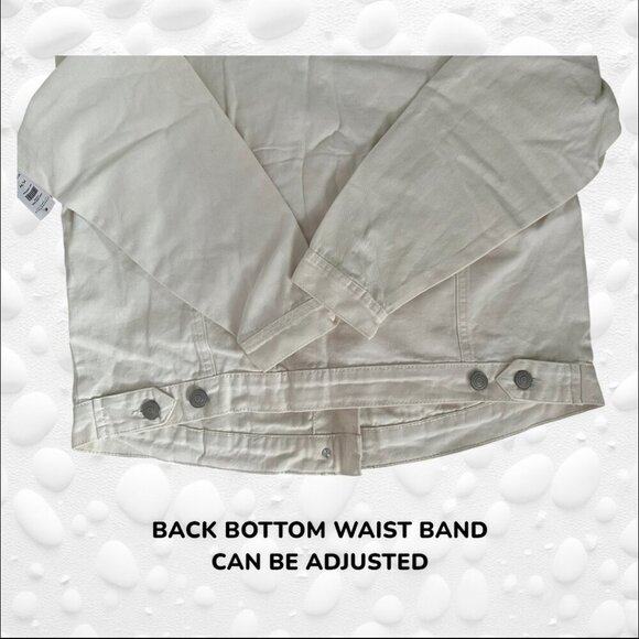 Off White Denim Jacket Boyfriend Fit M - NWT - Picture 3 of 9